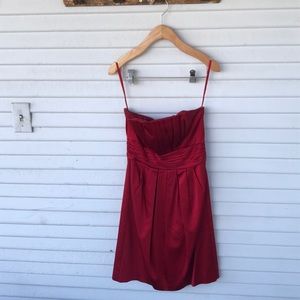 White House Black Market Red Cocktail Dress